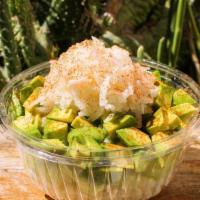 Avo Cucumber Bowl · Avocado, cucumber, jicama, himalayan salt, cayenne, lemon