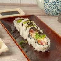 Five Color Fish Roll · Tuna, salmon, shrimp, yellowtail, crab avocado.