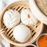 Small Steamer (Any 3 Steamed Bao) · Mix and match any three of the handmade steamed buns.