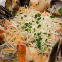 Shellfish Risotto · Clams, mussels, bay shrimp, jumbo prawns