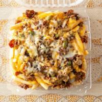 Cheesesteak With Fries · loaded with Fries topped with Cheesesteak and  cheese wiz