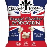Sides (Chips, Popcorn & Cookies)|Bangin Cheddar Popcorn · Air popped butterfly popcorn and cheddar makes for a delicious treat. 140 Calories