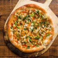 Bang A Gong (Specialty Sauce) · Grilled chicken, green bell peppers, white onions, pineapple, Mozzarella cheese, Romano chee...