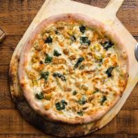 Bat Outta Hell (White Sauce) · Chicken, hot cherry peppers, spinach, candied walnuts, cajun spices, Romano cheese, herb cre...