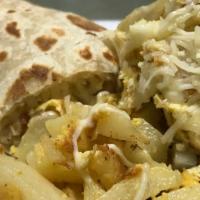Potato, Eggs & Cheese Burrito · 