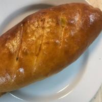 Spinach And Cheese · This delicious piroshki is full of chopped spinach, a mixed cheese blend and mayonnaise. Pir...