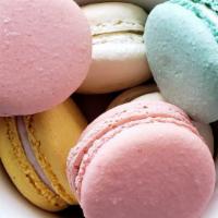 Macarons · Different flavors subject to availability: Pistachio, Nutella, Strawberry, Cherry, Caramel, ...