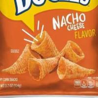 Bugles Nacho Cheese 3 Oz · Bugles nacho cheese flavor crispy corn snacks. A grab and go snack. Perfect for the lunchbox...