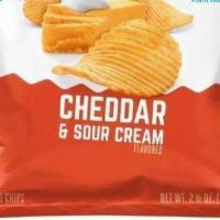 Ruffles Cheddar & Sour Cream 2.5 Oz · Ruffles Cheddar & sour cream flavored potato chips have bold, thick and deep ridges to hold ...