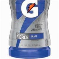 Gatorade Fierce Grape 28 Oz · When you sweat, you lose more than water. Gatorade thirst quencher contains critical electro...