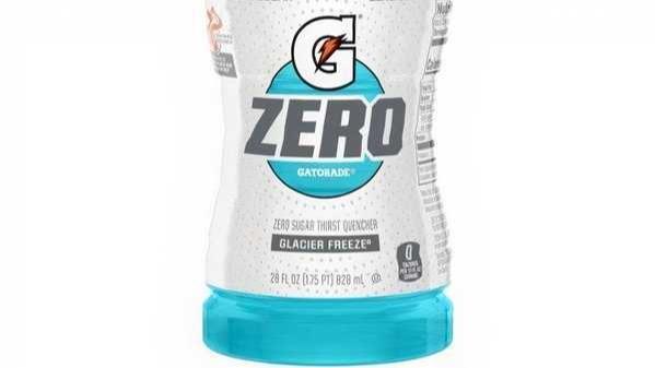 Gatorade Zero Glacier Freeze 28 Oz · When you sweat, you lose more than water. Gatorade thirst quencher contains critical electrolytes to help replace what's lost in sweat. Rehydrate. Replenish. Electrolytes to help replenish what you lose in sweat. 0 calories per 12 fl oz serving. Zero sugar. Low calorie.