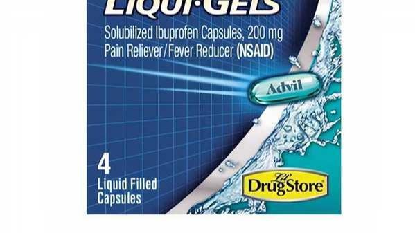 Advil Liquid-Gels 4 Caps · When pain strikes there is no time to wait for relief. Get fast pain relief at liquid speed with Advil® Liqui-gels. Advil Liqui-gels provide fast relief of headaches, muscle aches, minor arthritis and other joint pain. Advil Liqui-gels contains 200 mg of ibuprofen and is an effective fever reducer. The quick-acting medicine in Advil is engineered to relieve pain at the site of inflammation. With pain out of the picture, you can get on with your day. be ready and face pain head-on.