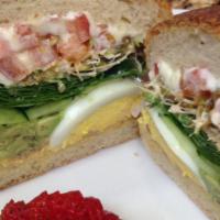 Blt Sandwich · Mayonnaise, bacon, lettuce, tomato.
