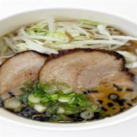 Miso Ramen · Miso broth (contains small amount of lard), noodle, 2 slices of Chashu Pork, cabbage, beansp...