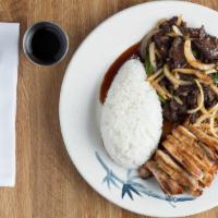 Mongolian Beef · Comes with steamed rice.