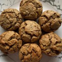 Banana Half Dozen · 6 banana muffins with your choice of chocolate chips or pecans.
*gluten free and vegan
