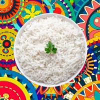 Basmati Rice · Our long grain aromatic basmati rice, steamed to perfection