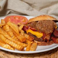 Bbc Burger · Half pound burger patty topped with bacon and American cheese.

Consuming raw or undercooked...