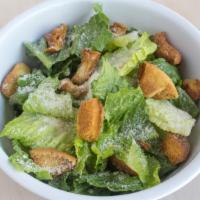 Caesar Salad · Romaine lettuce, parmesan cheese, croutons, and Caesar dressing on the side.