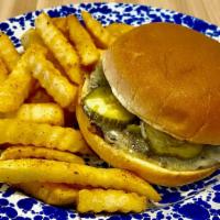 Holler Kiddo Meal · Single patty kiddo burger and French fries