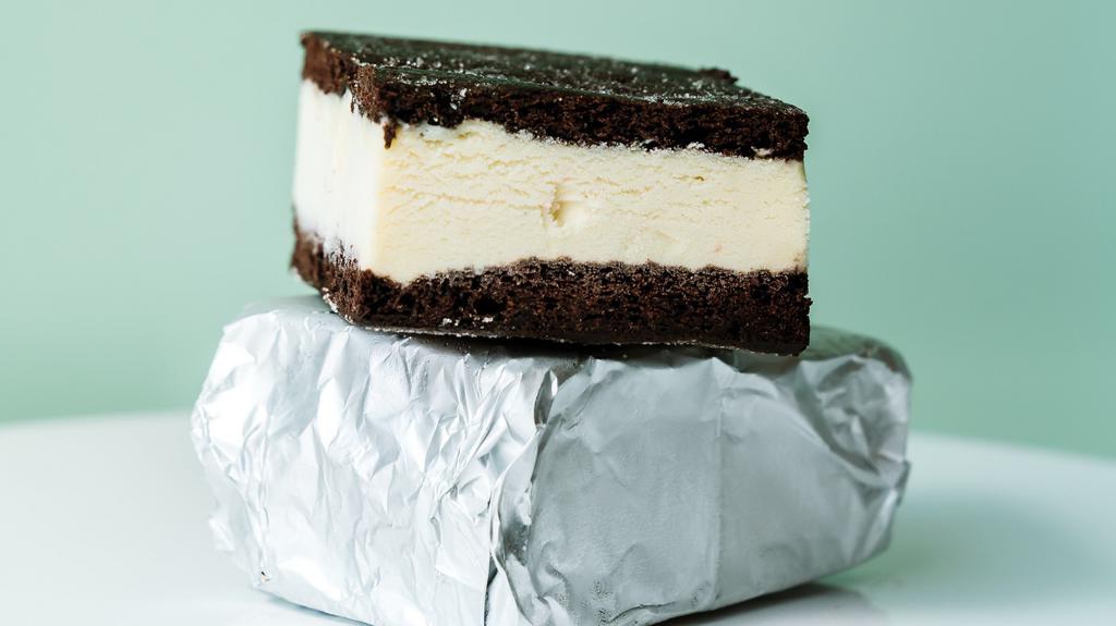 Ice Cream Sandwich · vanilla ice cream, classic chocolate cake on the outside