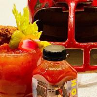 Bloody Mary · Holler Bloody Mix, Vodka, Fresh Lime

Pour over ice and enjoy