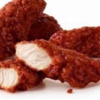 Spicy Bbq Tenders · White meat chicken tenders battered and fried until perfectly golden. Served with garlic par...