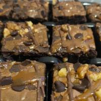 Chocolate Turtle Brownie Bites (5 Pieces) · chocolate turtle brownie bites are a simple yet rich dessert that can be made with homemade ...