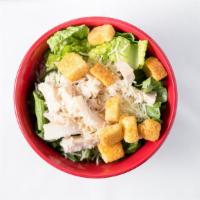 Grilled Chicken Caesar · Another classic! Grilled chicken breast, Parmesan cheese and Caesar dressing, hand tossed wi...