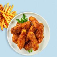 Bring On The Bbq Tenders · Chicken tenders breaded and fried until golden brown before being tossed in barbecue sauce. ...