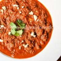 Lamb Rogan Josh · Lamb cooked with gravy based on brown onions, yogurt, garlic, ginger and other spices