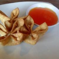 Crab Cheese Wontons · Contains peanut products.