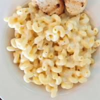 Mac & Cheese · Vegetarian. Cavatappi pasta tossed in our signature four-cheese sauce. Served with sautéed s...