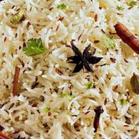 Jeera Rice · Flavored rice with Jeera (Cumin), and Indian spices, perfectly paired with any Indian curries.