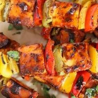 Panner Vegetabel Kabab · Marinated with spices, paneer (cottage cheese). Grilled with onion and peppers. Served with ...