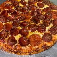 10'' Tommy Lee Pepperoni Lover Pie & Char Pepperoni · Rosa Grande Pepperoni and Cups Pepperoni.
