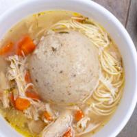 Chicken Noodle With Matzoh Ball · 