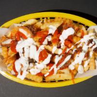 Buffalo Chicken Fries · 2 diced buffalo chicken tenders, fries, with ranch drizzled on top