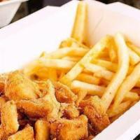 Combo Popcorn Chicken W/ French Fries · 