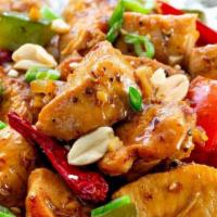 Combo Kungpao Chicken With White Rice · Contains nuts.

Spicy level 1-5. This KungPao Chicken spicy level is mild = 2 stars. Please ...