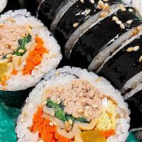 Kimbap Korean Rolls · With Tuna & veggie.