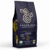 Espresso Coffee, Whole Bean, Organic Fair Trade · 12 oz. Bag, Medium Roast, Layers of Chocolate, Caramel, and Nut