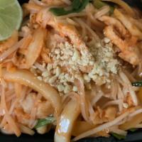 Pad Thai · Thailand's best known noodle dish. Rice noodles with egg, green onions, bean sprouts, and ch...