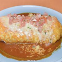 Gallo Burrito · Our famous wet burrito. Flour tortilla rolled and filled with rice, beans, salsa, guacamole,...