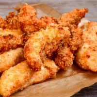 Chicken Little - Strips And Rice · 3 Freshly breaded seasoned fried chicken strips. Served with rice.