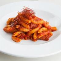 Torchio Arrabbiata · tomato sauce, calabrian chili, garlic, parsley. V. VEG. Handcrafted in-house daily with impo...