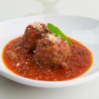 Polpette/ Meatballs · creek stone beef, pork, parmigiano, tomato sauce.