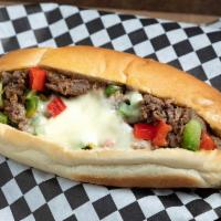 A-6 Pepper Cheese Steak · Sweet red and green pepper and white American cheese.