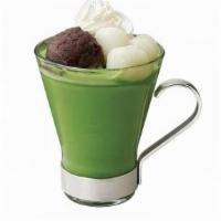 Matcha Red Bean Latte W/ Mochi · whipped cream, mochi and red bean paste, hot/cold