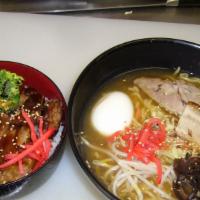 Ramen & Small Teriyaki Chicken Bowl · 